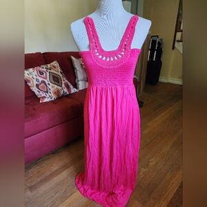 Juicy Couture Pink Embellished Halter Sundress